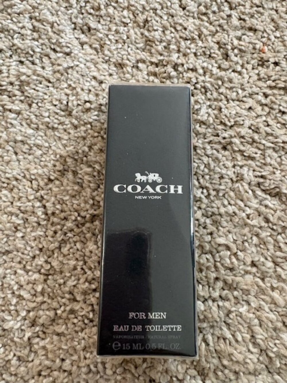 NEW SEALED Coach New York For Men EDT-  0.5 oz / 15 ml TRAVEL SIZE